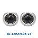 5D car LED lens shroud